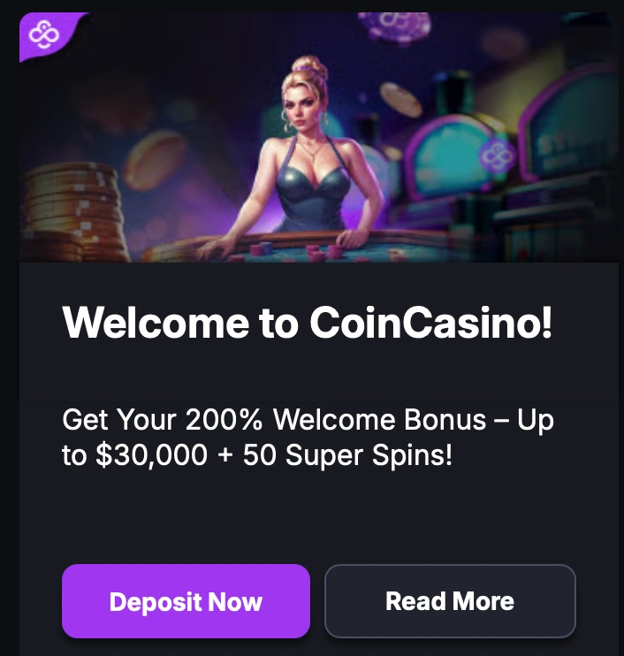 CoinCasino Bonuses & Promotions