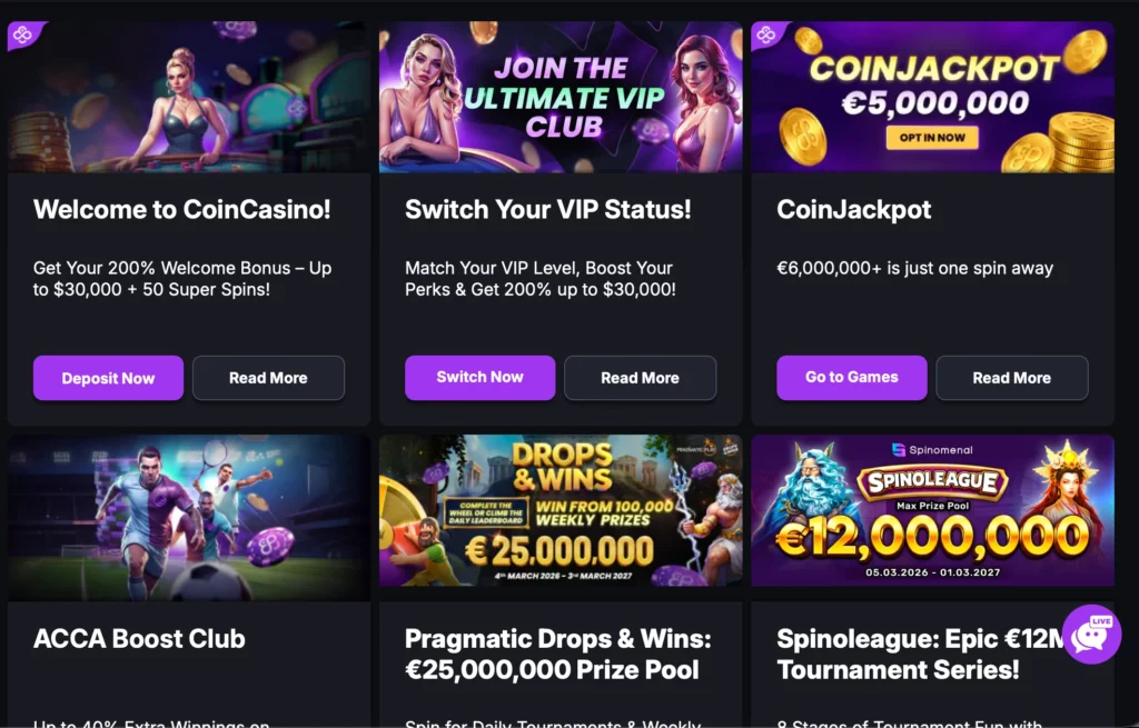 Welcome to CoinCasino Promotions