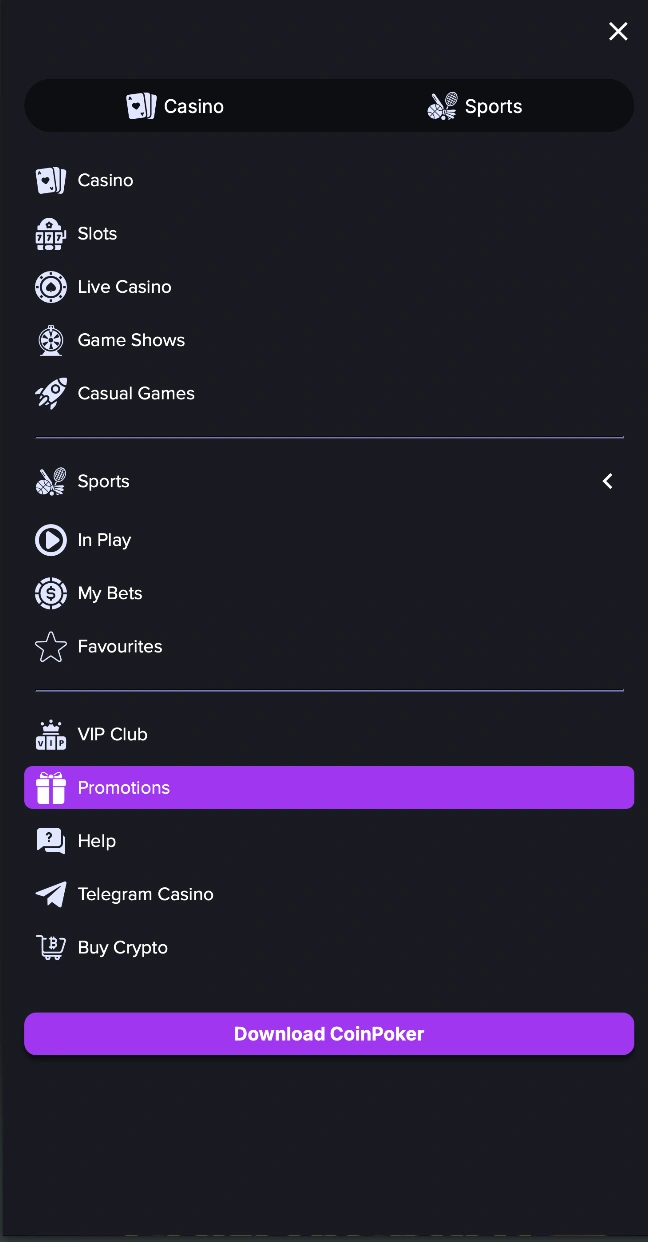 CoinCasino Mobile Experience